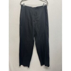 NWOT Eddie Bauer Black Vacation Busines Dress Pants Women 16 Hong Kong Linen